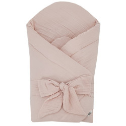 Eko Zavinovačka mušelínová bez vyztužení Powder pink 75x75 cm