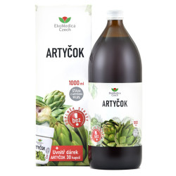 EKOMEDICA Artyčok 1000 ml + DÁREK Artyčok 30 kapslí