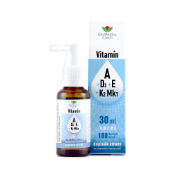 Ekomedica Vitamín A+D3+E+K2 Mk7 sprej 30 ml