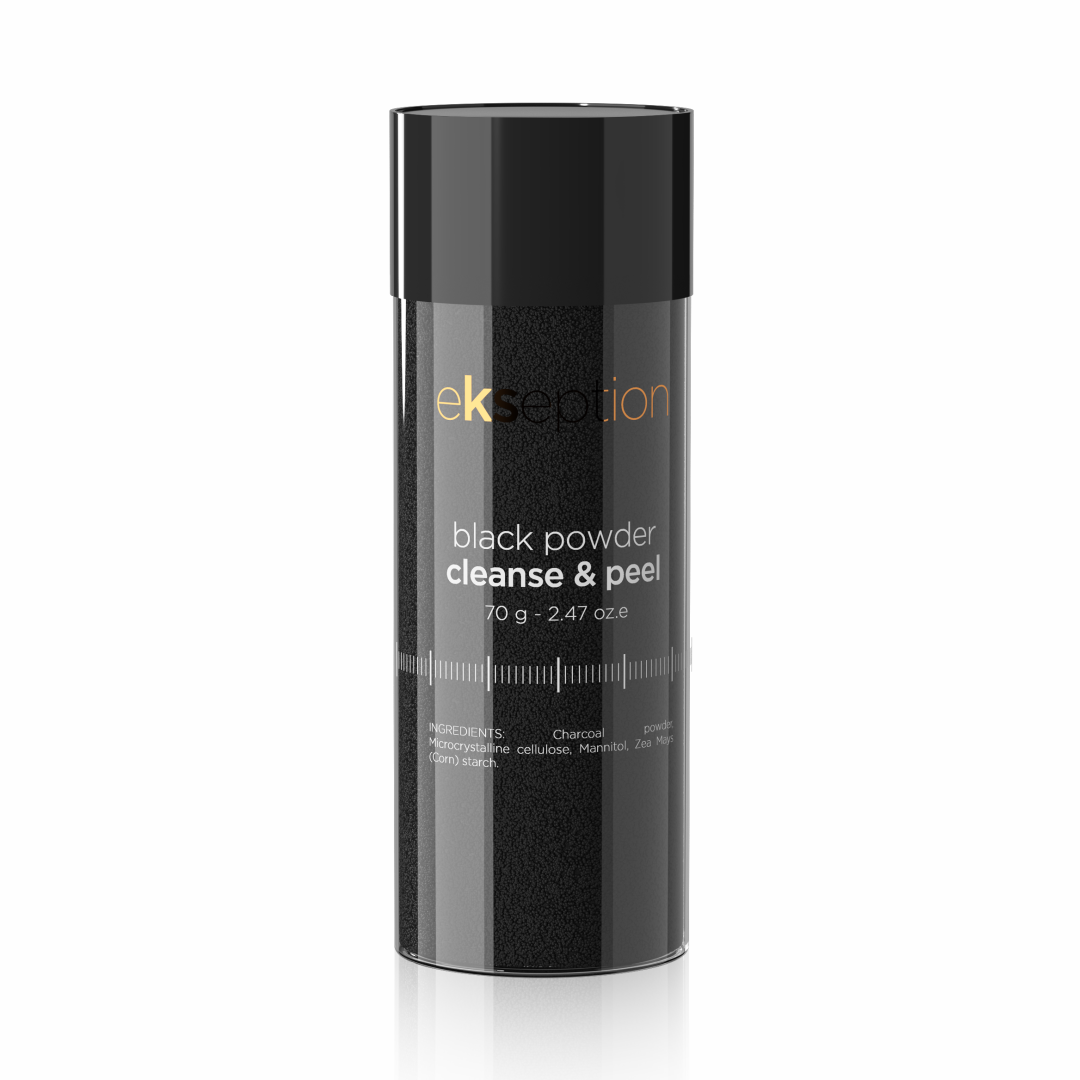 Ekseption Black powder detox & peel  -  mikro-peelingový čisticí prášek 70 g