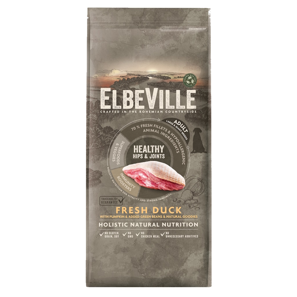 ELBEVILLE Healthy Hips and Joints Fresh Duck granule pro psy 11,4 kg