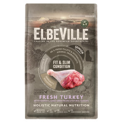 ELBEVILLE Senior Fit and Slim Condition Fresh Turkey granule pro psy, Hmotnost balení (g): 4 kg
