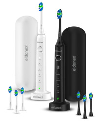 Eldonex SonicPro DuoPack sonické zubní kartáčky 2 ks černý+bílý