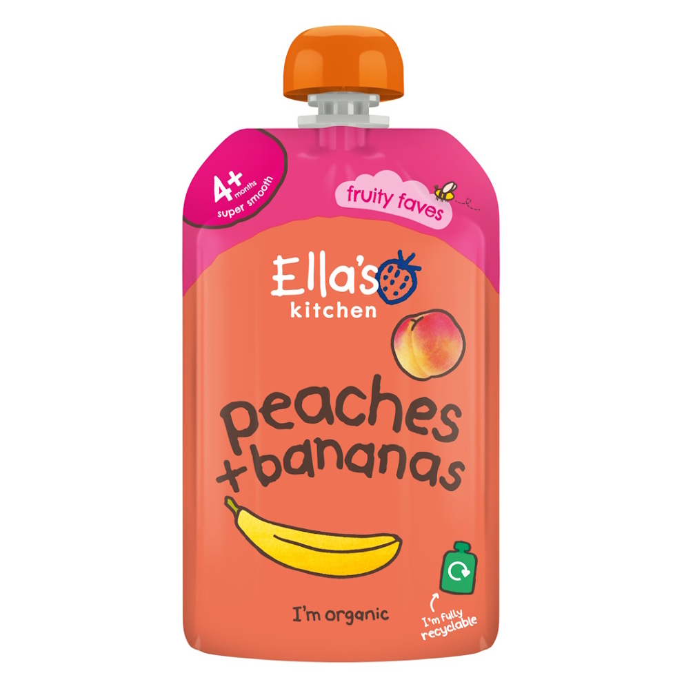 ELLA'S KITCHEN Banán s broskví BIO 120 g