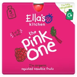 ELLA'S KITCHEN BIO Pink one ovocné smoothie s rebarborou 5 x 90 g