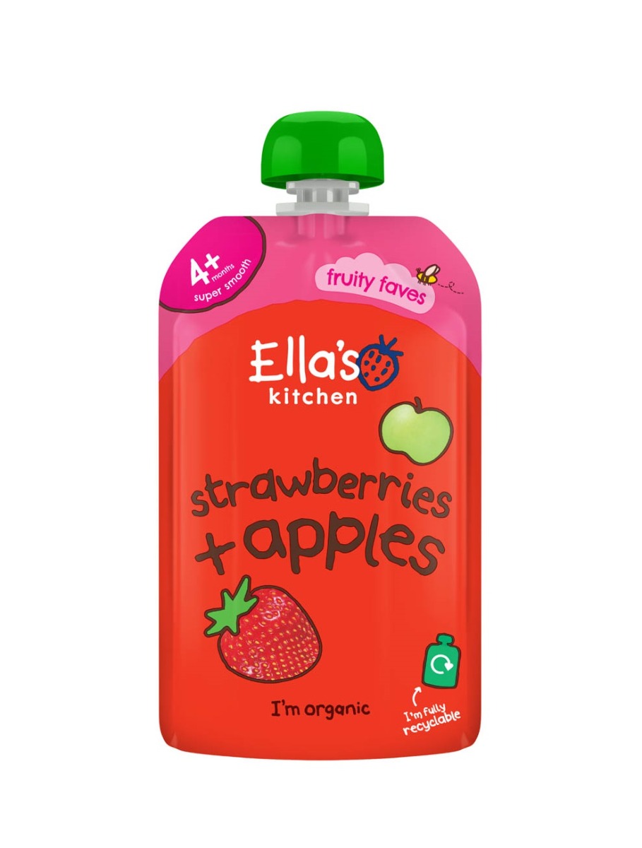 Ellas Kitchen BIO Jahoda a jablko kapsička 120 g