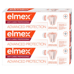 ELMEX  Anti- Caries Professional Advanced Protection Zubní pasta proti zubnímu kazu 3 x 75 ml