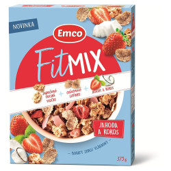 EMCO Fitmix jahoda a kokos 375 g