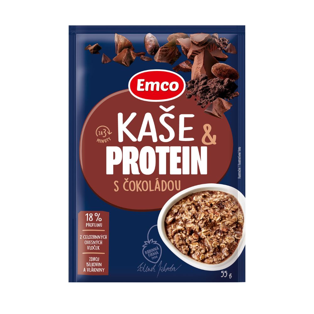 Emco Kaše proteinová s čokoládou 55 g