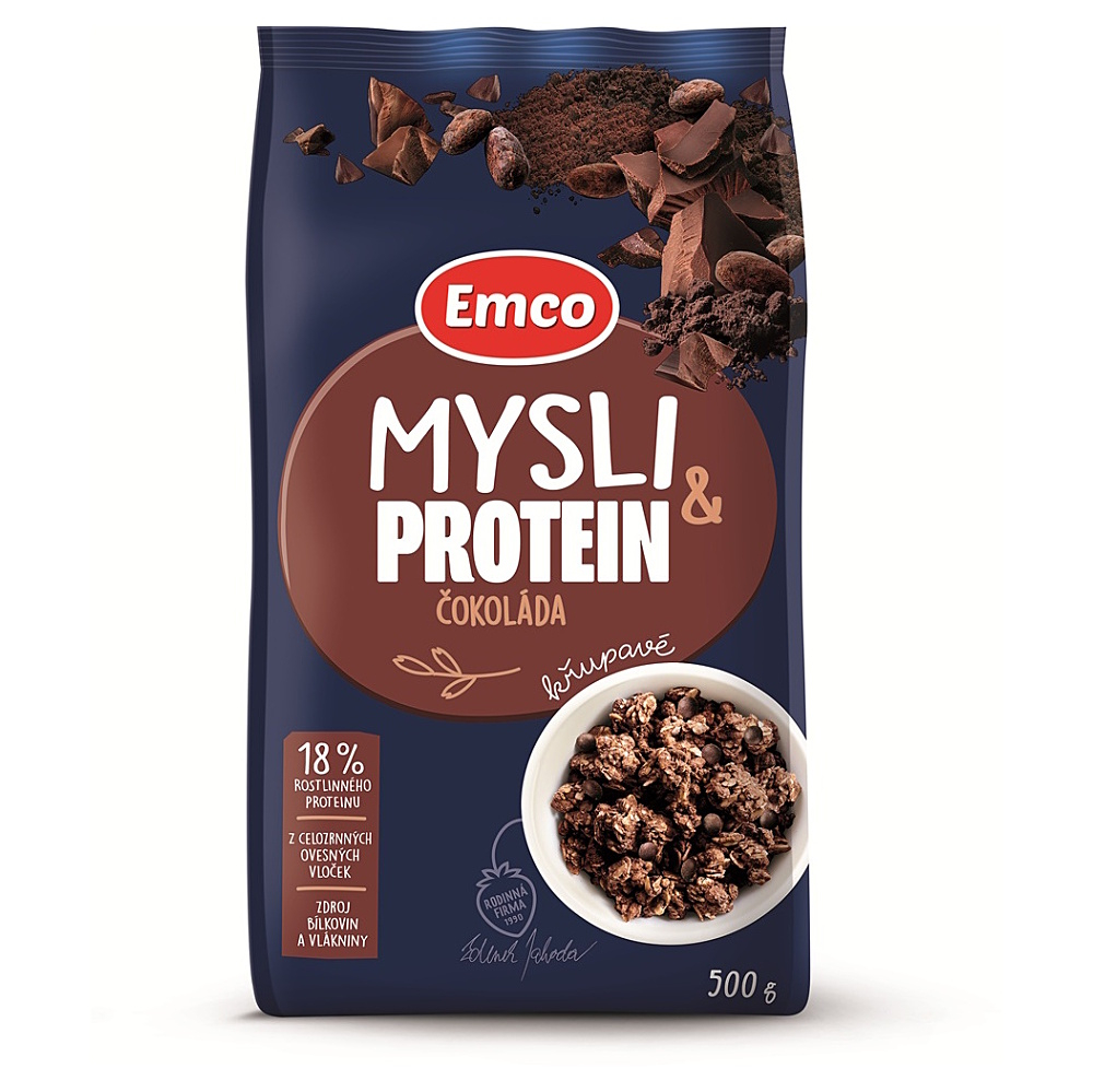 EMCO Mysli proteinové s čokoládou 500 g