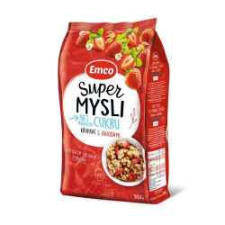 Emco Super Mysli bez přidaného cukru s jahodami 500 g