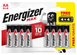 ENERGIZER Max - Tužka AA/4+4 zdarma 8 ks