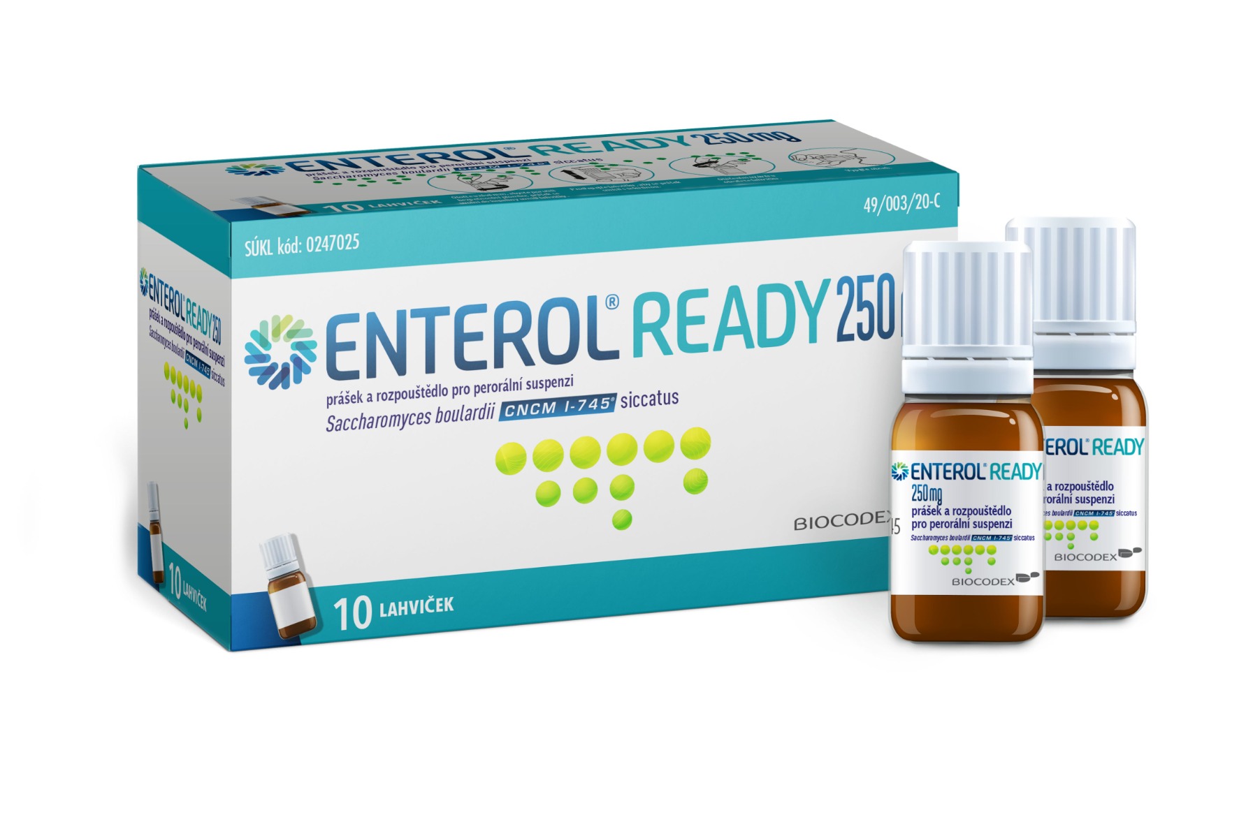 Enterol Ready 250 mg 10 lahviček