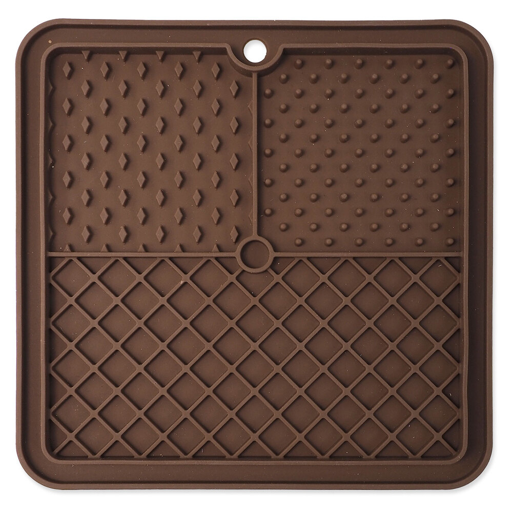 EPIC PET Lick & Snack lízací podložka čtverec hnědý 20 x 20 cm