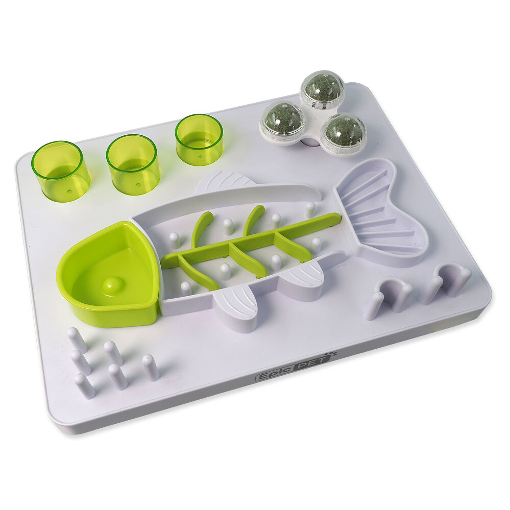 EPIC PET Think & Eat hračka interaktivní ryba pro kočky 30 cm