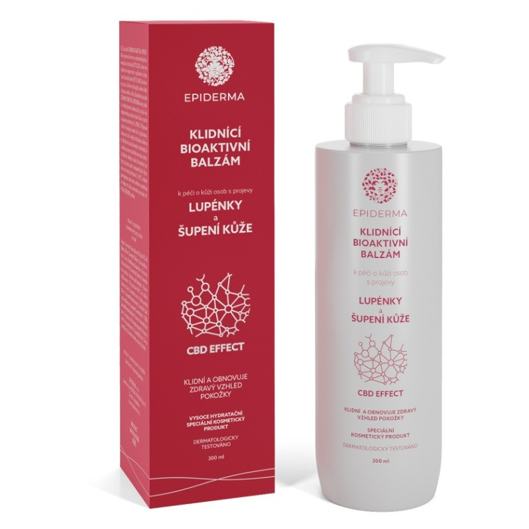 EPIDERMA bioaktivní CBD balzám při lupénce 300 ml
