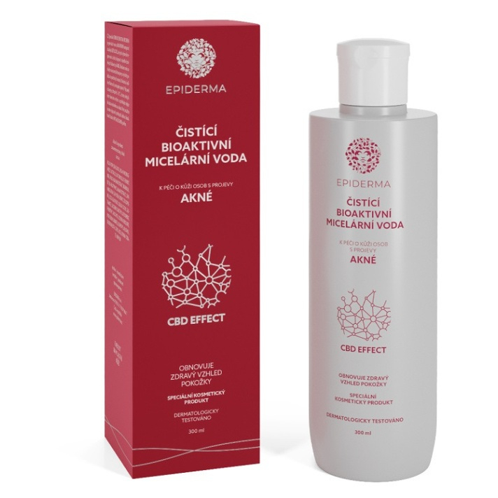 EPIDERMA bioaktivní CBD micelární voda při akné 300 ml