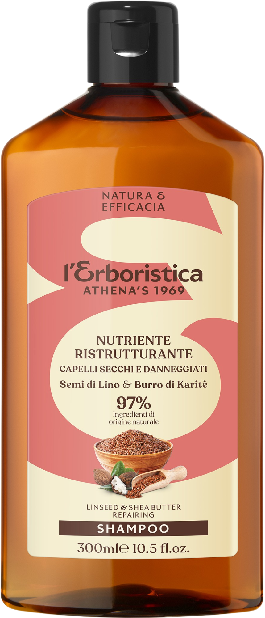 ERBORISTICA Erboristica Šampon reparační se lněným olejem 300 ml