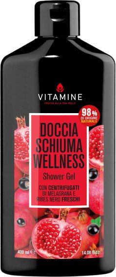 ERBORISTICA Vitamine Wellness sprchový gel granátové jablko a černý rybíz 400 ml