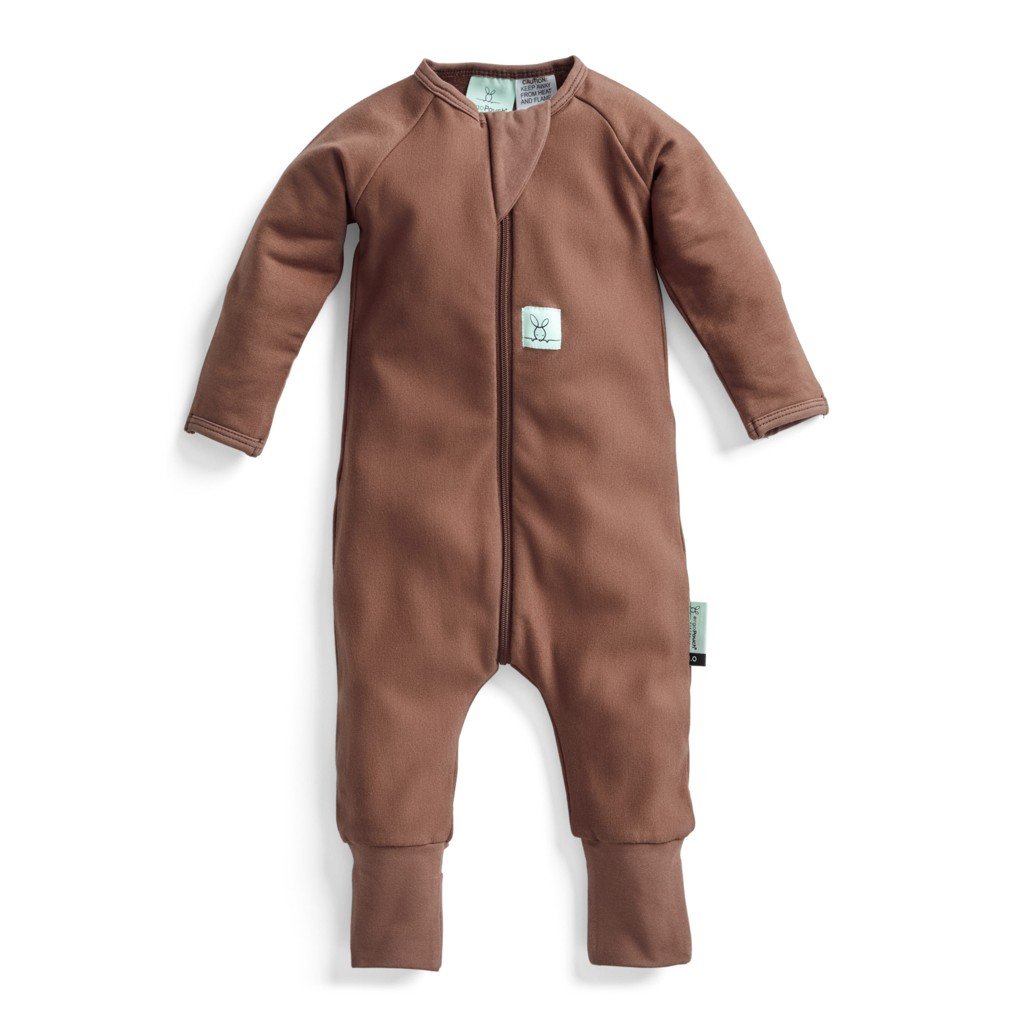 ergopouch Overal na spaní organická bavlna Layers Cocoa 3-6 m, 6-8 kg, 1 tog