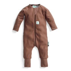 ergopouch Overal na spaní organická bavlna Layers Cocoa 3-6 m, 6-8 kg, 1 tog