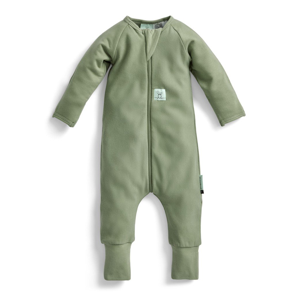 ergopouch Overal na spaní organická bavlna Layers Moss 3-6 m, 6-8 kg, 1 tog