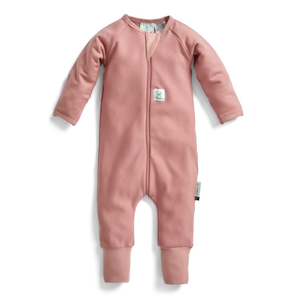 ergopouch Overal na spaní organická bavlna Layers Rose 0-3 m, 3-6 kg, 1 tog
