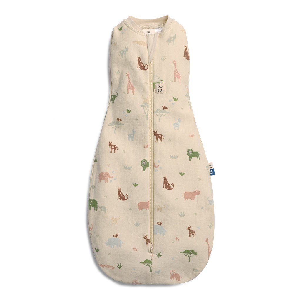 Ergopouch Zavinovačka a vak na spaní 2v1 Cocoon Savannah 6-12m, 8-10 kg, 0,2 tog