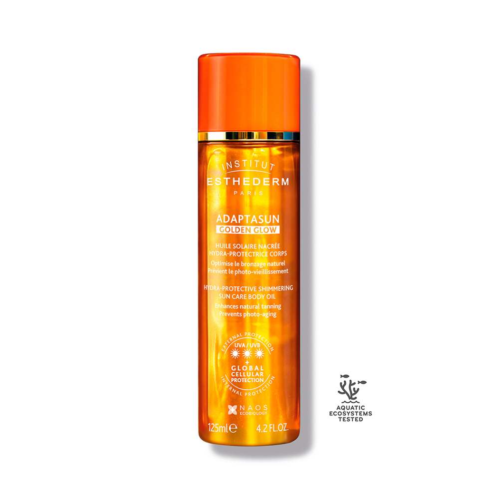 ESTHEDERM Adaptasun Zlatavý opalovací olej na tělo Silné slunce 125 ml