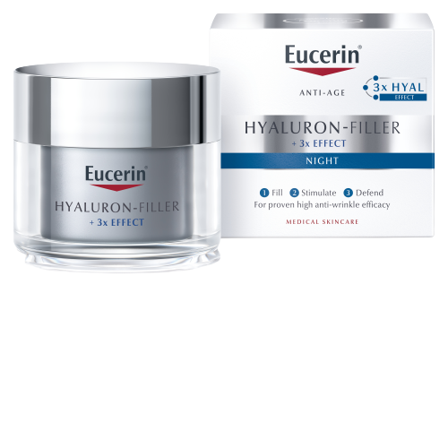 EUCERIN Hyaluron-Filler + 3xEffect Noční krém 50 ml