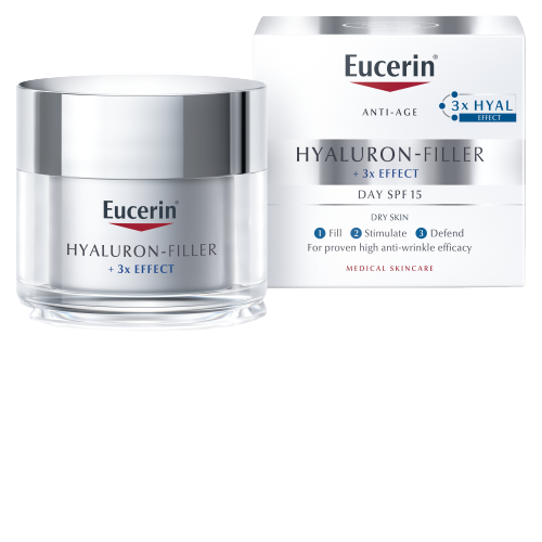 EUCERIN Hyaluron-Filler+3xEffect denní suchá 50 ml