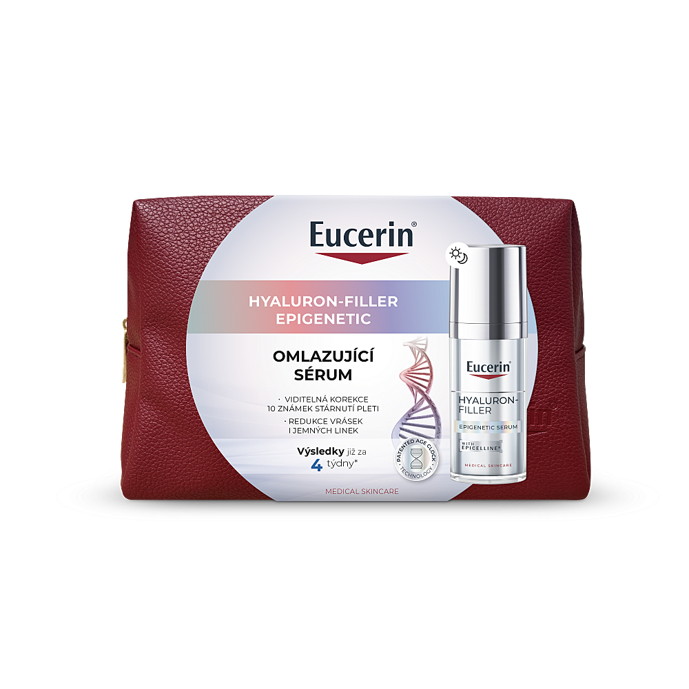 EUCERIN Hyaluron-Filler Epigenetic Omlazující sérum 30 ml  kosmetická taška