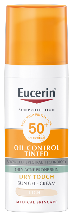 EUCERIN SUN Oil Control Tinted SPF50+ světlý 50 ml