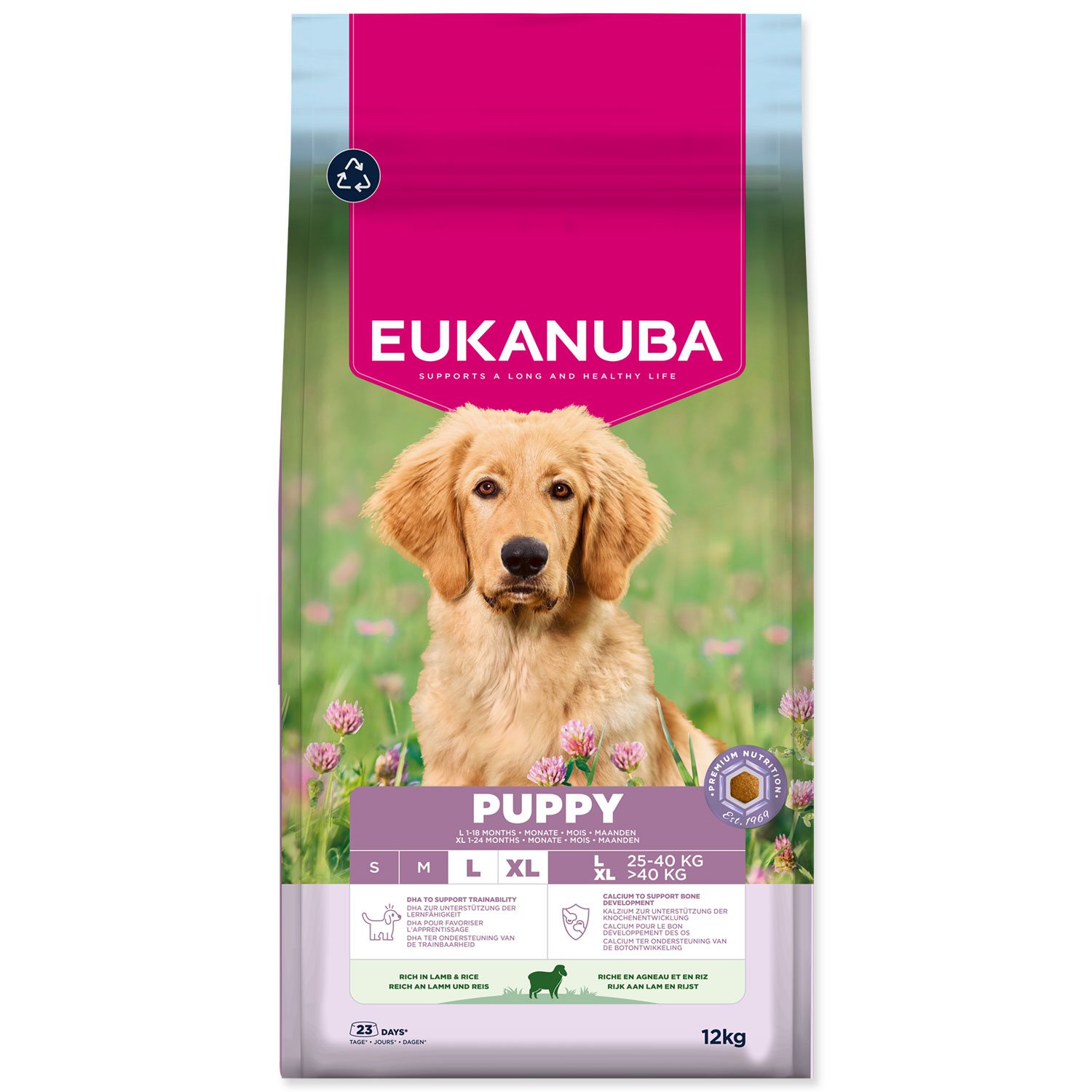 Eukanuba Krmivo Puppy Large rich in lamb 12kg