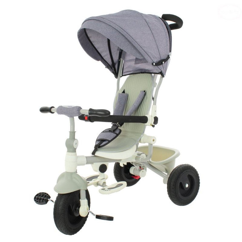 eurobaby Dětská tříkolka - šedá