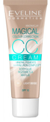 EVELINE CC Cream Magical Colour Correction - světlá béžová 30 ml