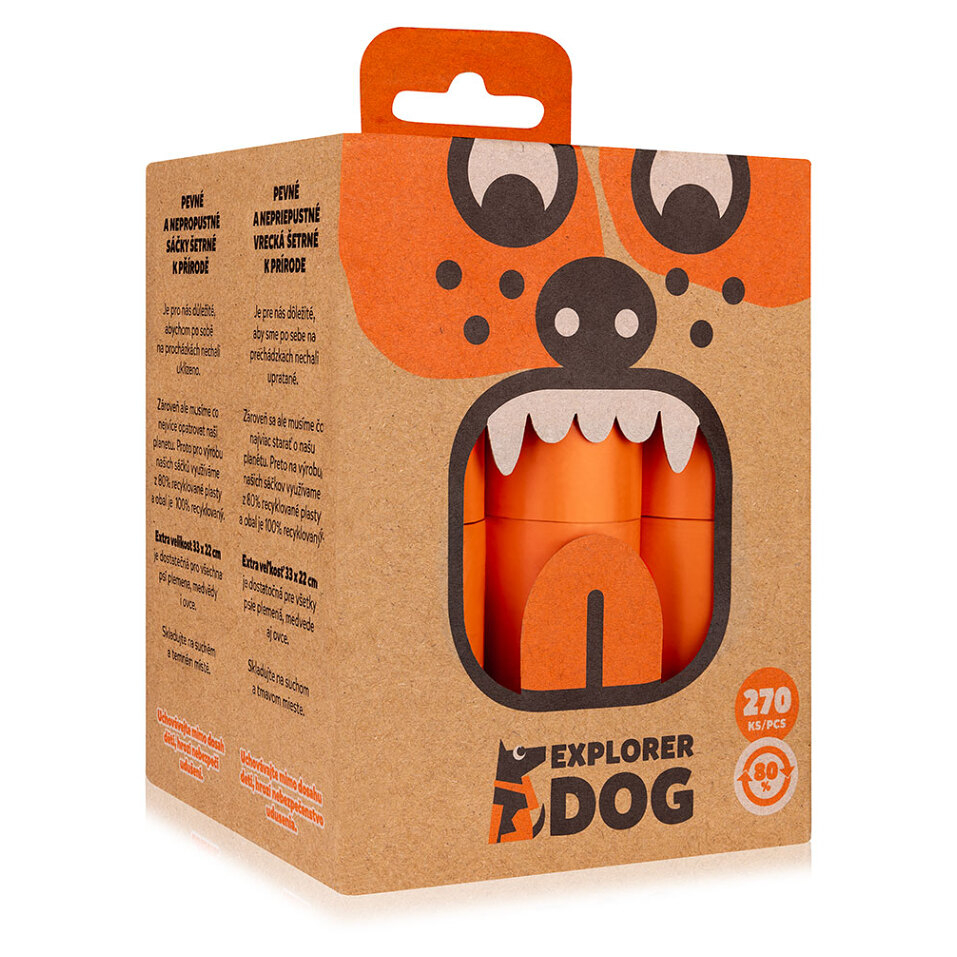 EXPLORER DOG Sáčky recyklované na psí exkrementy 270 ks