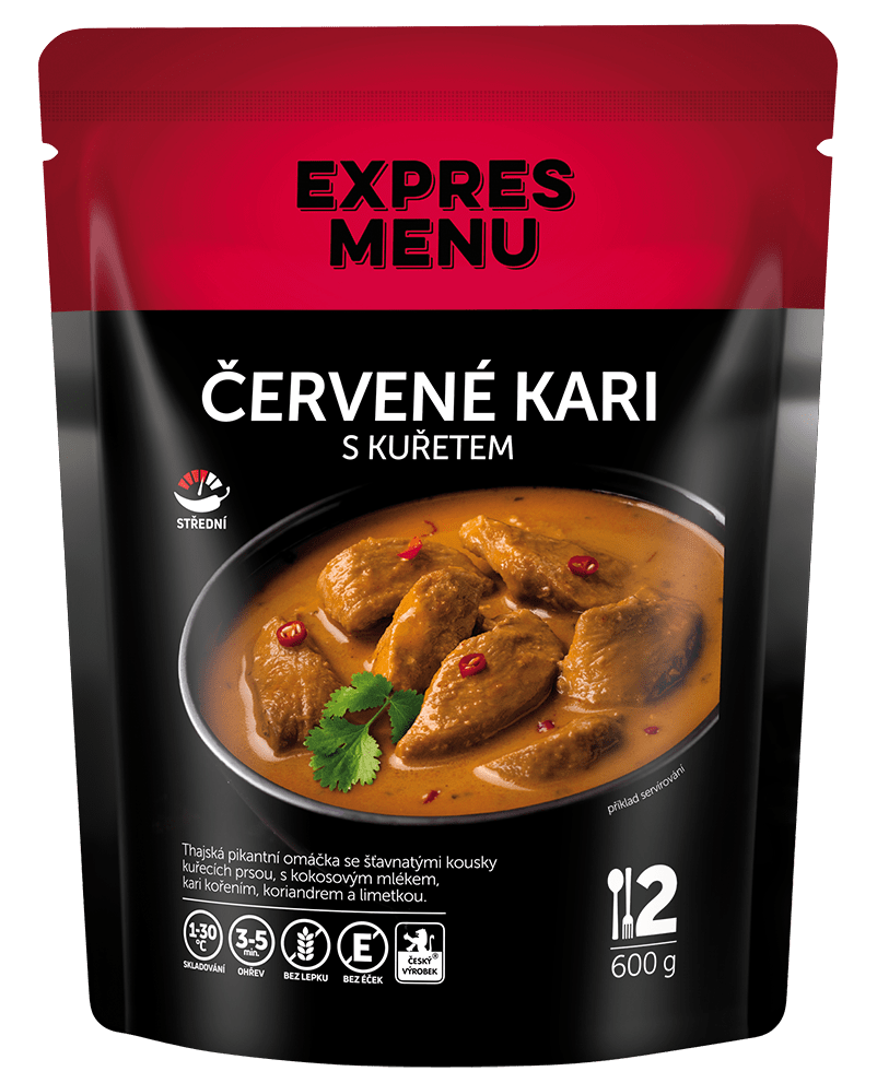 EXPRES MENU Červené kari s kuřetem 600 g (2 porce)