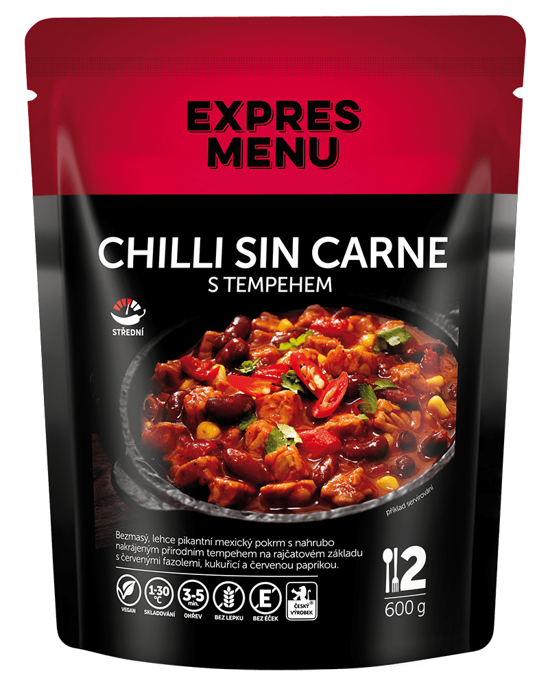 EXPRES MENU Chilli sin carne 600 g (2 porce)