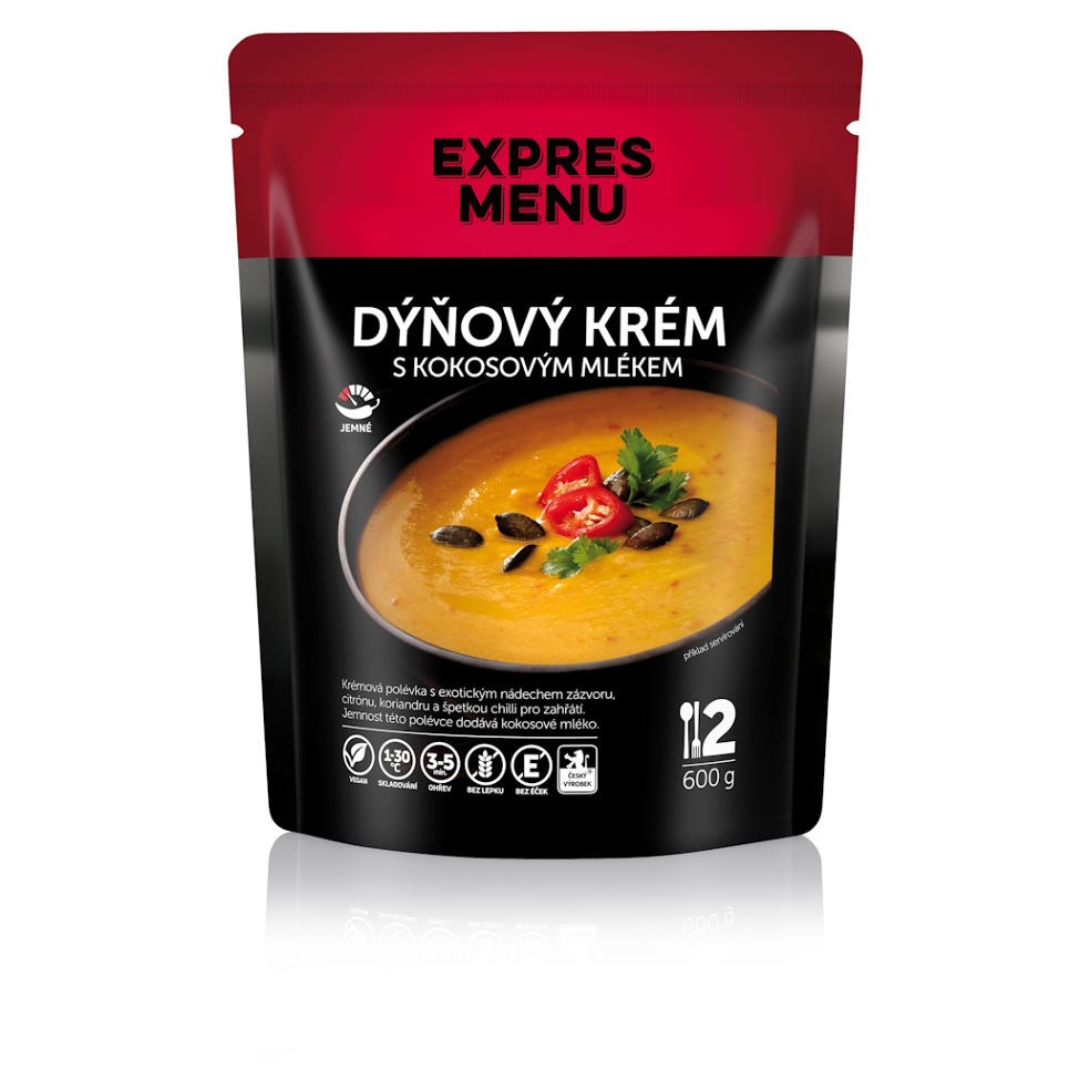 EXPRES MENU Dýňový krém s kokosovým mlékem 2 porce