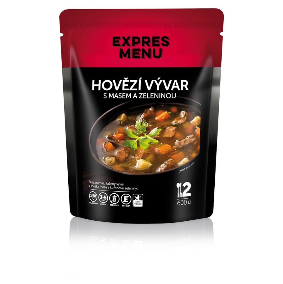 EXPRES MENU Hovězí vývar se zeleninou 2 porce