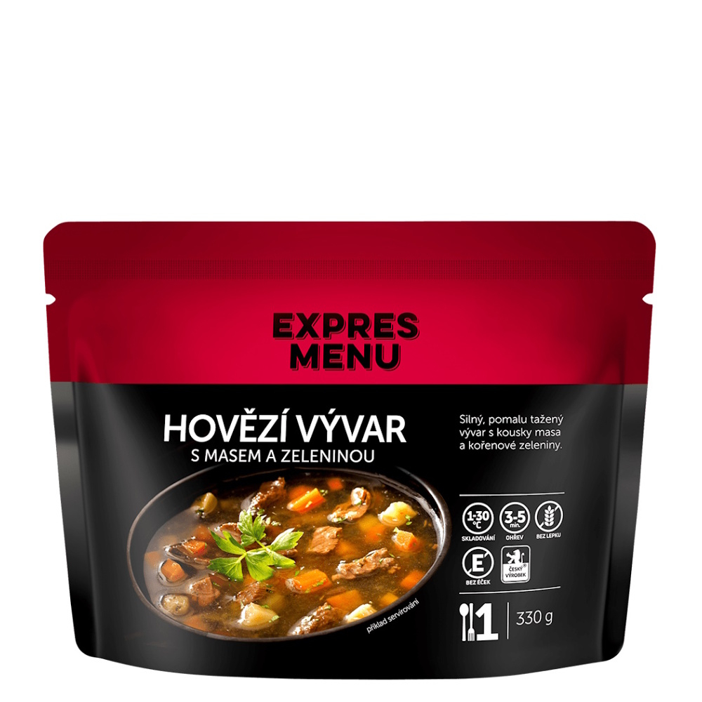 EXPRES MENU Hovězí vývar se zeleninou 330 g