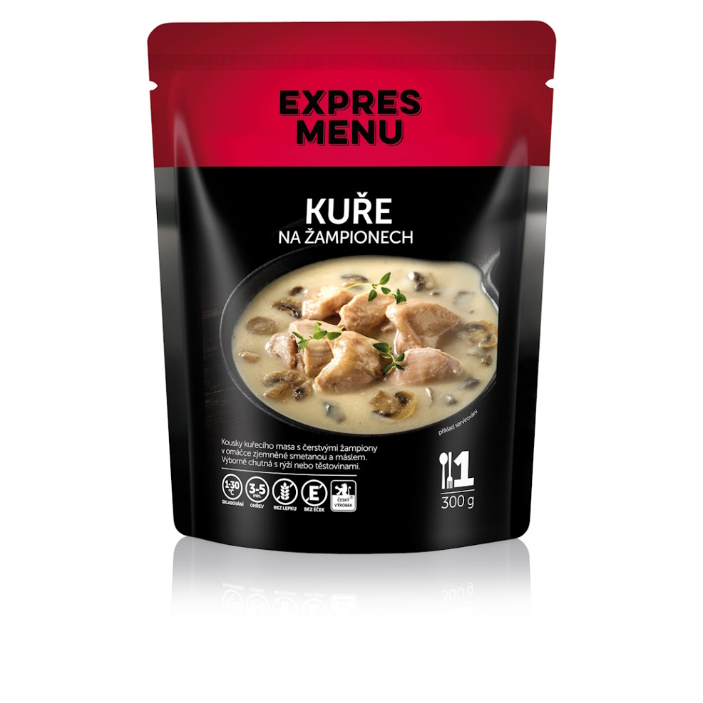 EXPRES MENU Kuře na žampionech bez lepku 1 porce