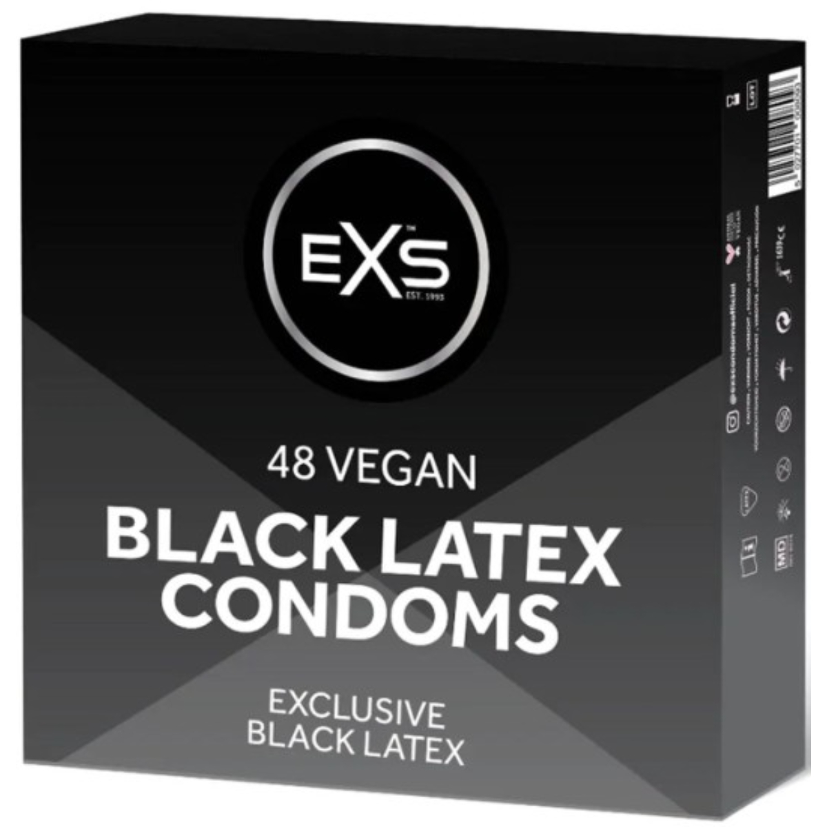 EXS Blatex černé kondomy (48 ks)