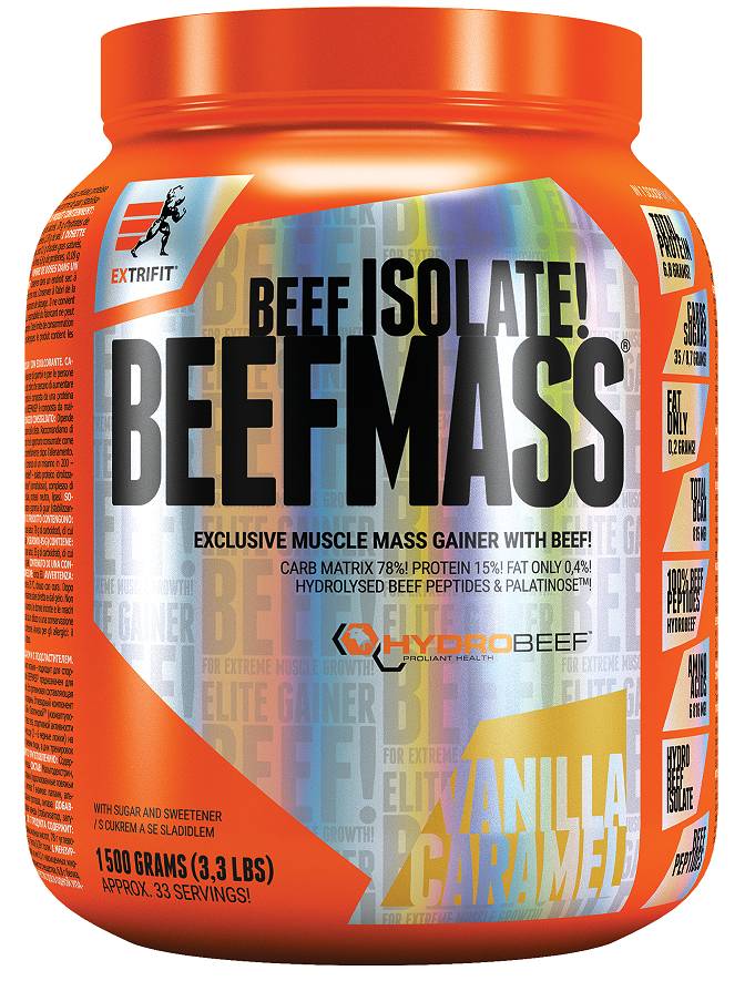 EXTRIFIT BeefMass  vanilka karamel 1500 g