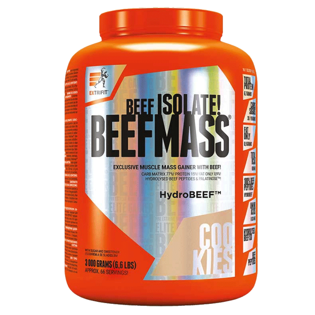 Extrifit BeefMass 3kg - vanilka, karamel