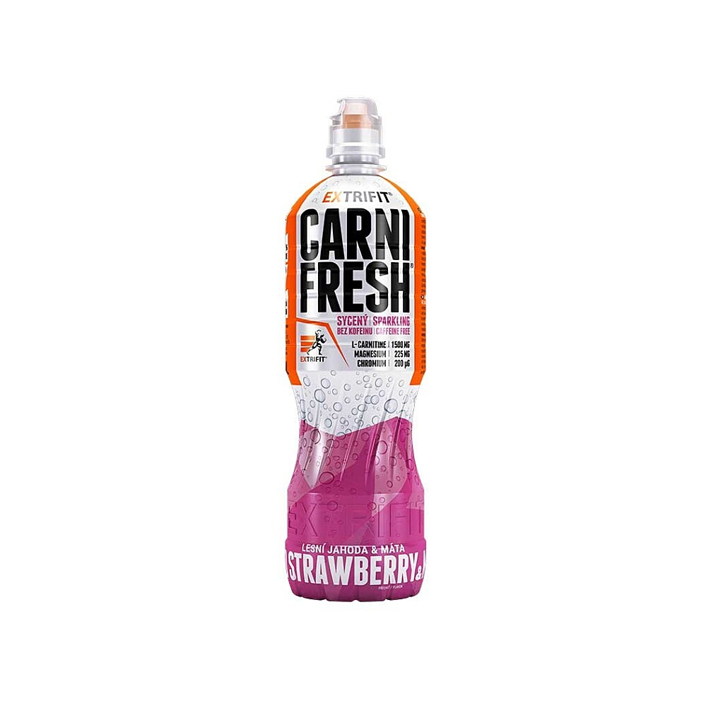 EXTRIFIT Carnifresh sparkling bez kofeinu divoká jahodová máta 850 ml