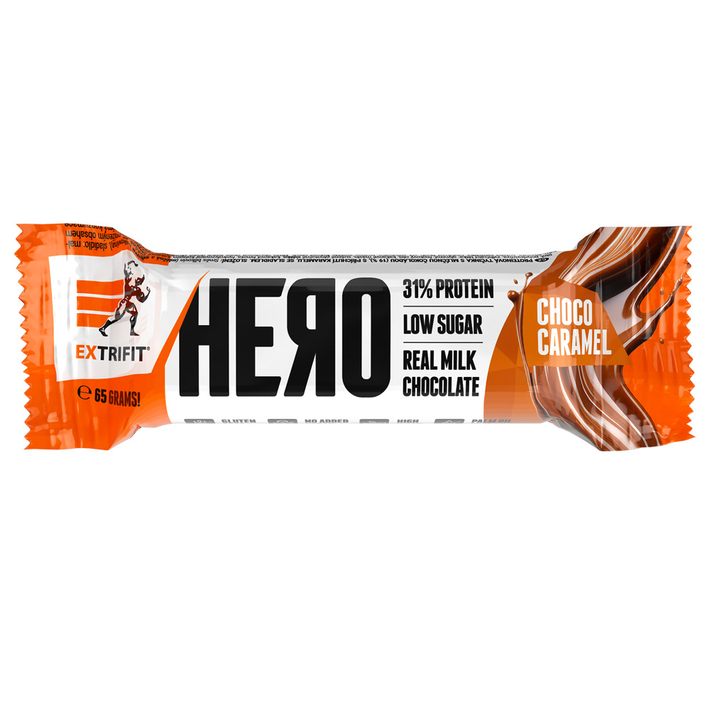 Extrifit Hero Protein Bar 31% 65 g choco caramel