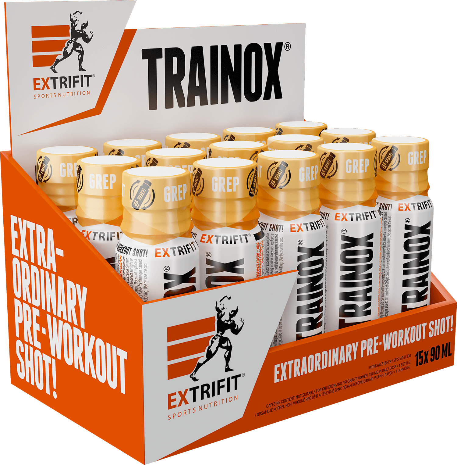 EXTRIFIT Trainox Shot grapefruit 15 x 90 ml