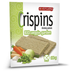 EXTRUDO Crispins chlebíček veggie garden BIO 100 g